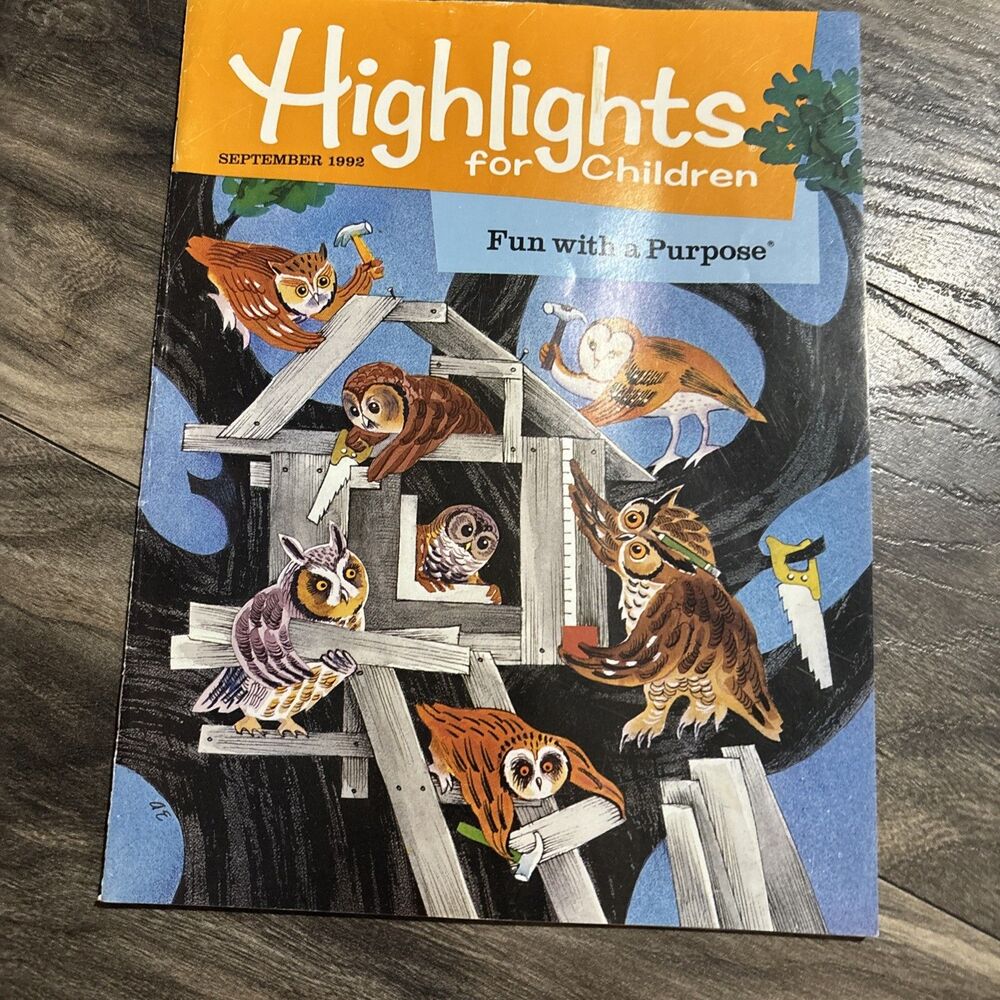 Highlights For Children Magazine 1992